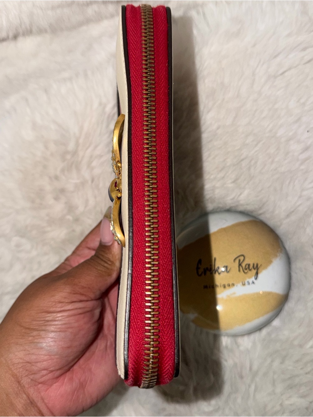 Gucci Queen Margaret Bee Zip Wallet- GOOD CONDITION - Picture 6 of 13